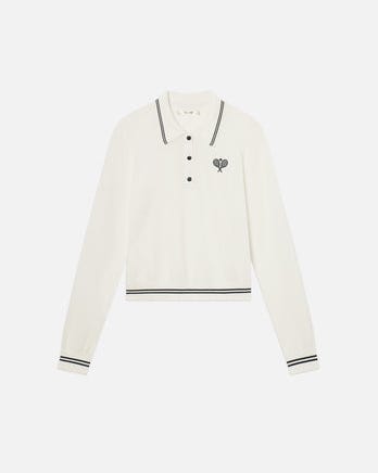 The Long-Sleeve Tennis Polo