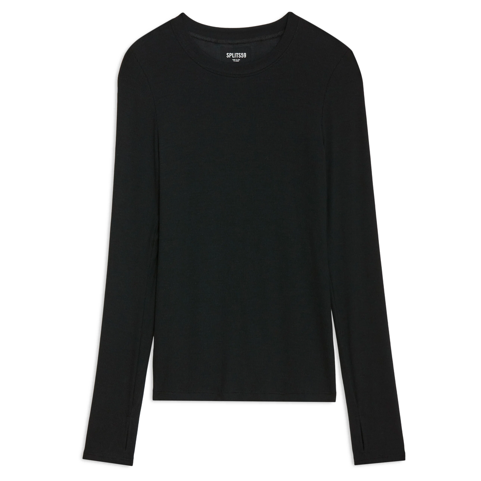 Louise Rib Long-Sleeve Top