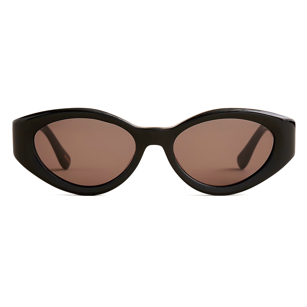 Beveled Oval Sunglasses