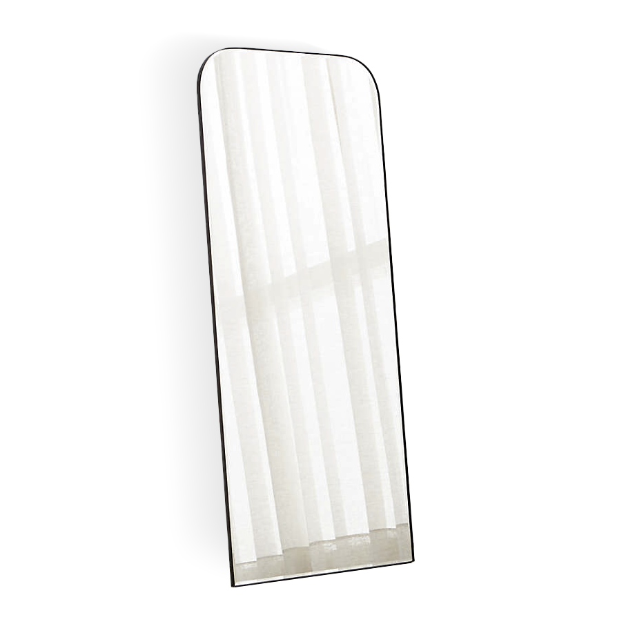 Edge Black Arch Floor Mirror 32”x76”