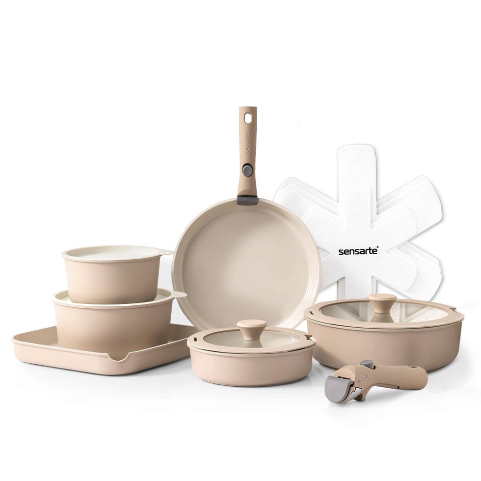 17 Piece Ceramic Pots and Pans Set