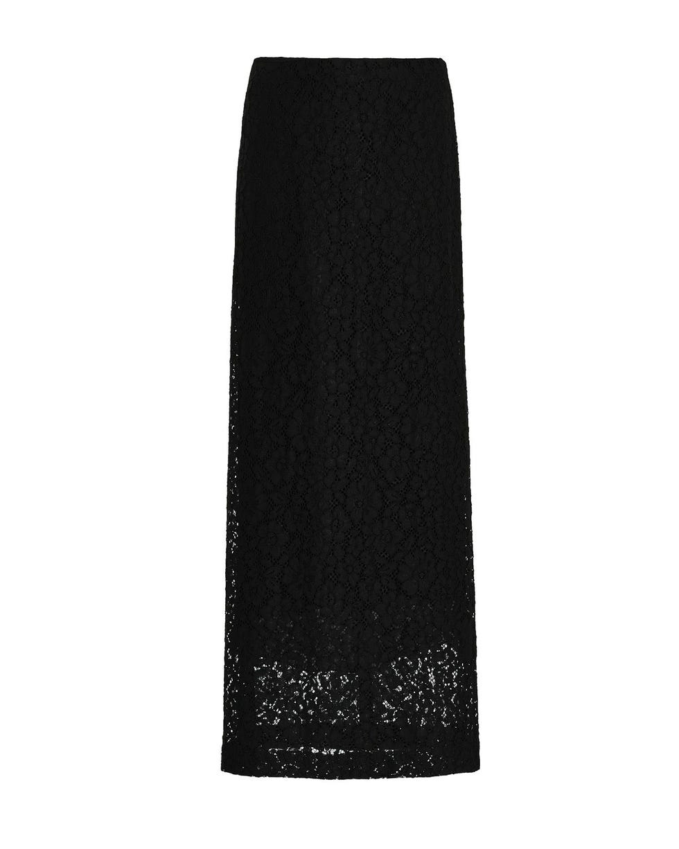 Jasmine Stretch-Lace Maxi Skirt