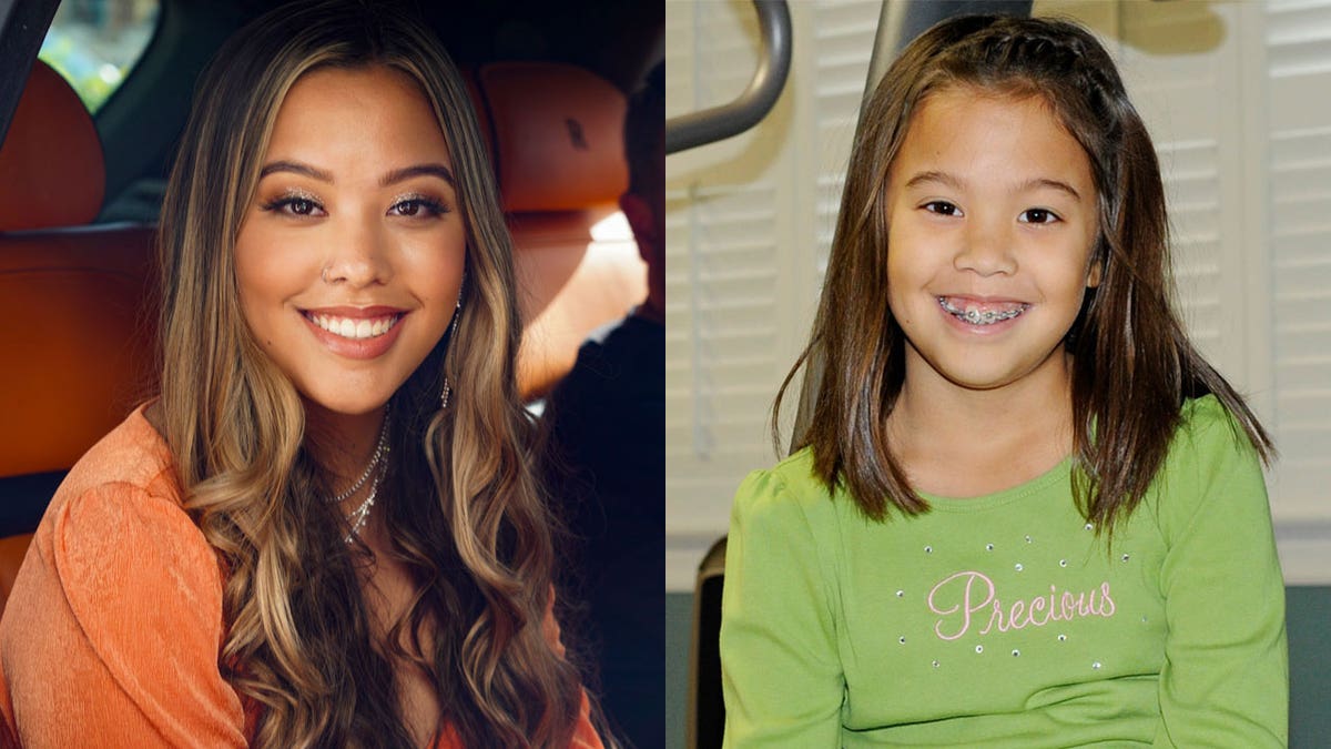 Hannah Gosselin, then and now