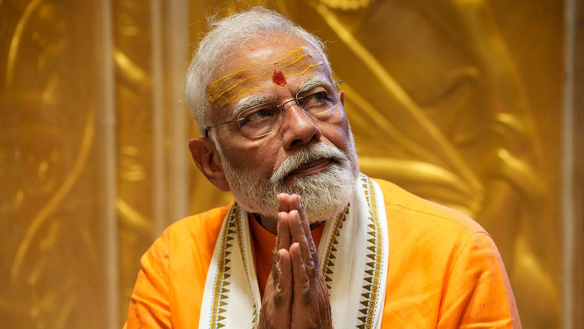 Narendra Modi in Varanasi, India.