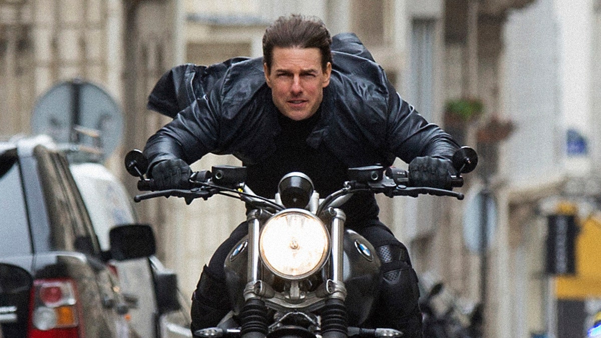 Tom Cruise on motorcycle