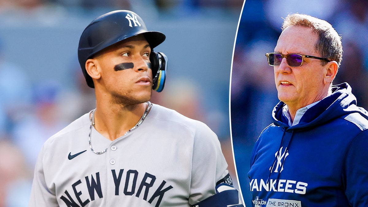 Aaron Judge and David Cone side by side