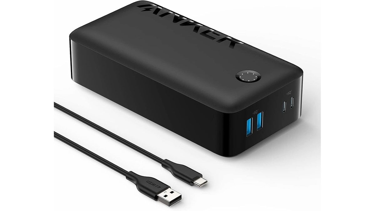 This battery can power several devices at once.