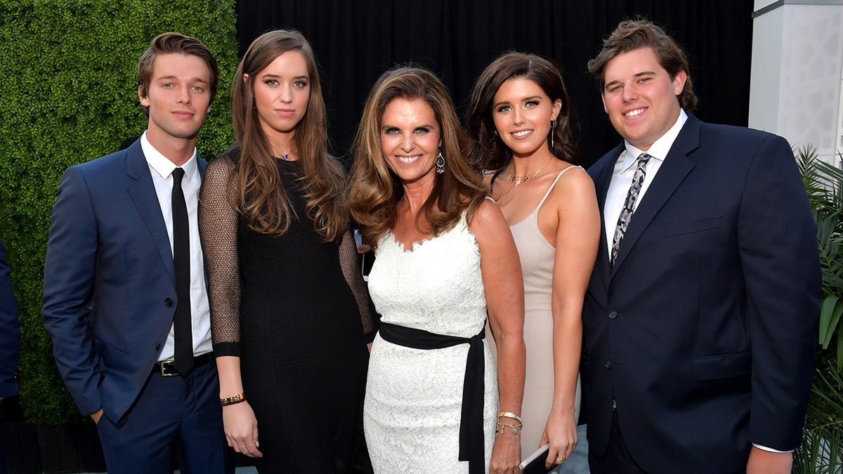 Christopher Schwarzenegger with his family