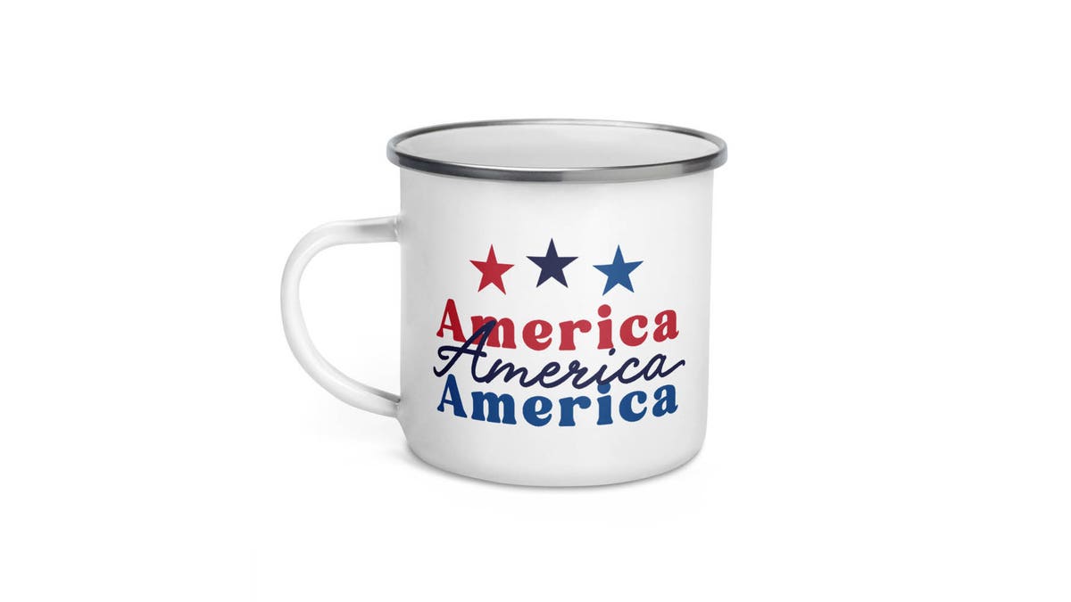 This enamel mug is the perfect nod to your favorite country. 