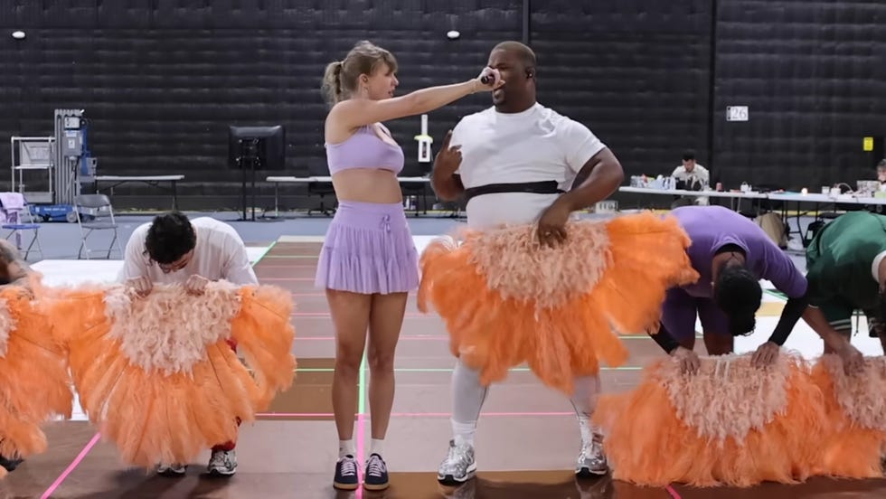 taylor swift rehearsing i can do it with a broken heart