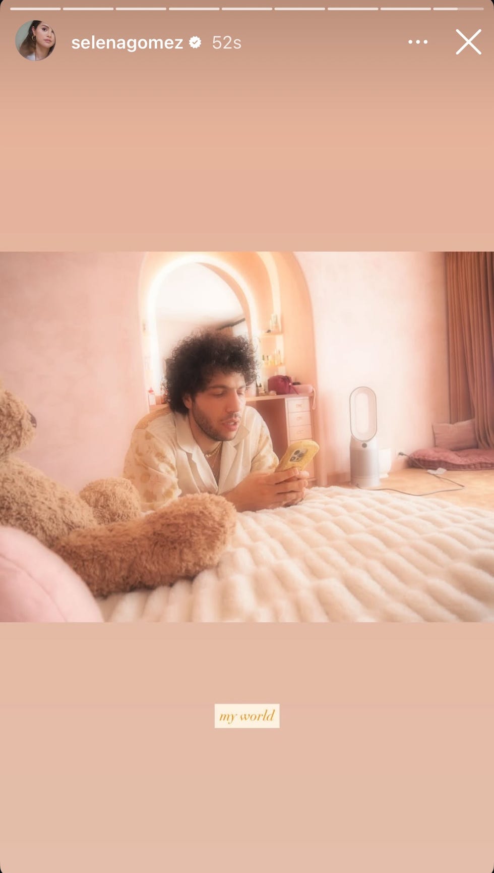 selena gomez's tribute to benny blanco
