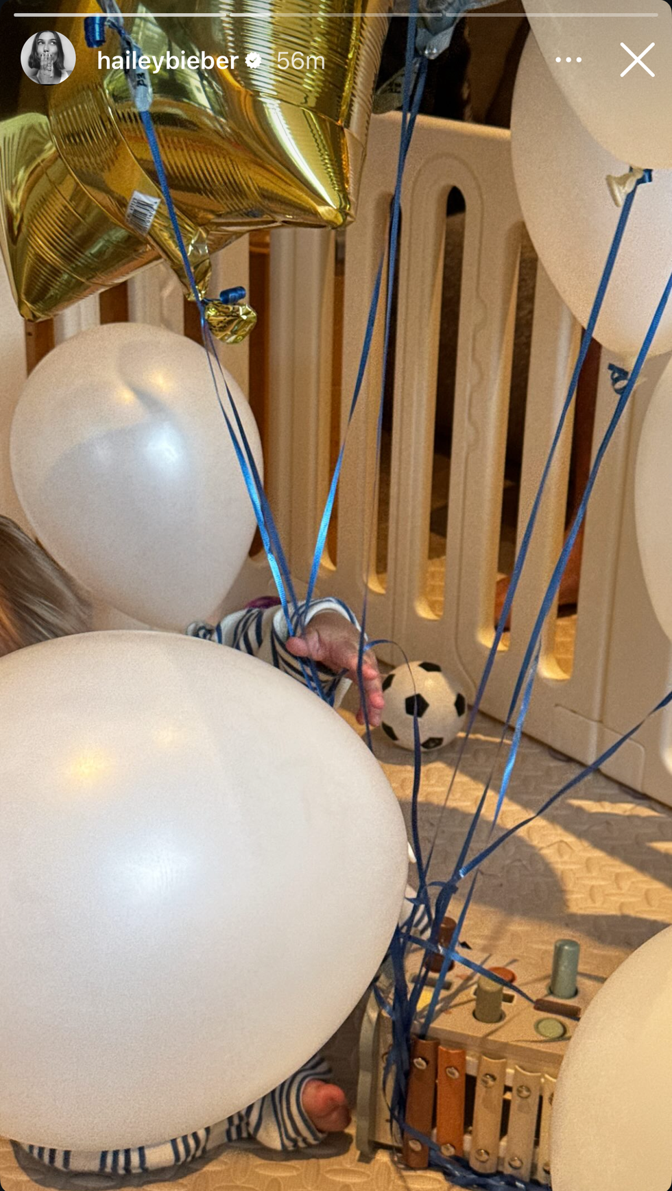 jack blues bieber on his first birthday