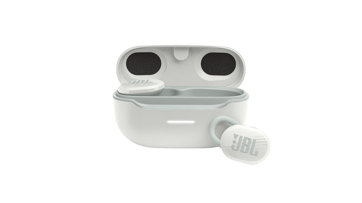 Elevate your workout with the JBL Endurance Race Waterproof Sport Earbuds.