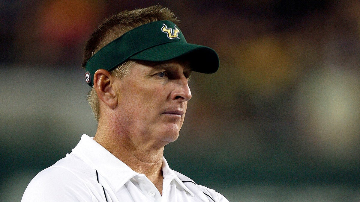 Former USF football coach Jim Leavitt on sideline