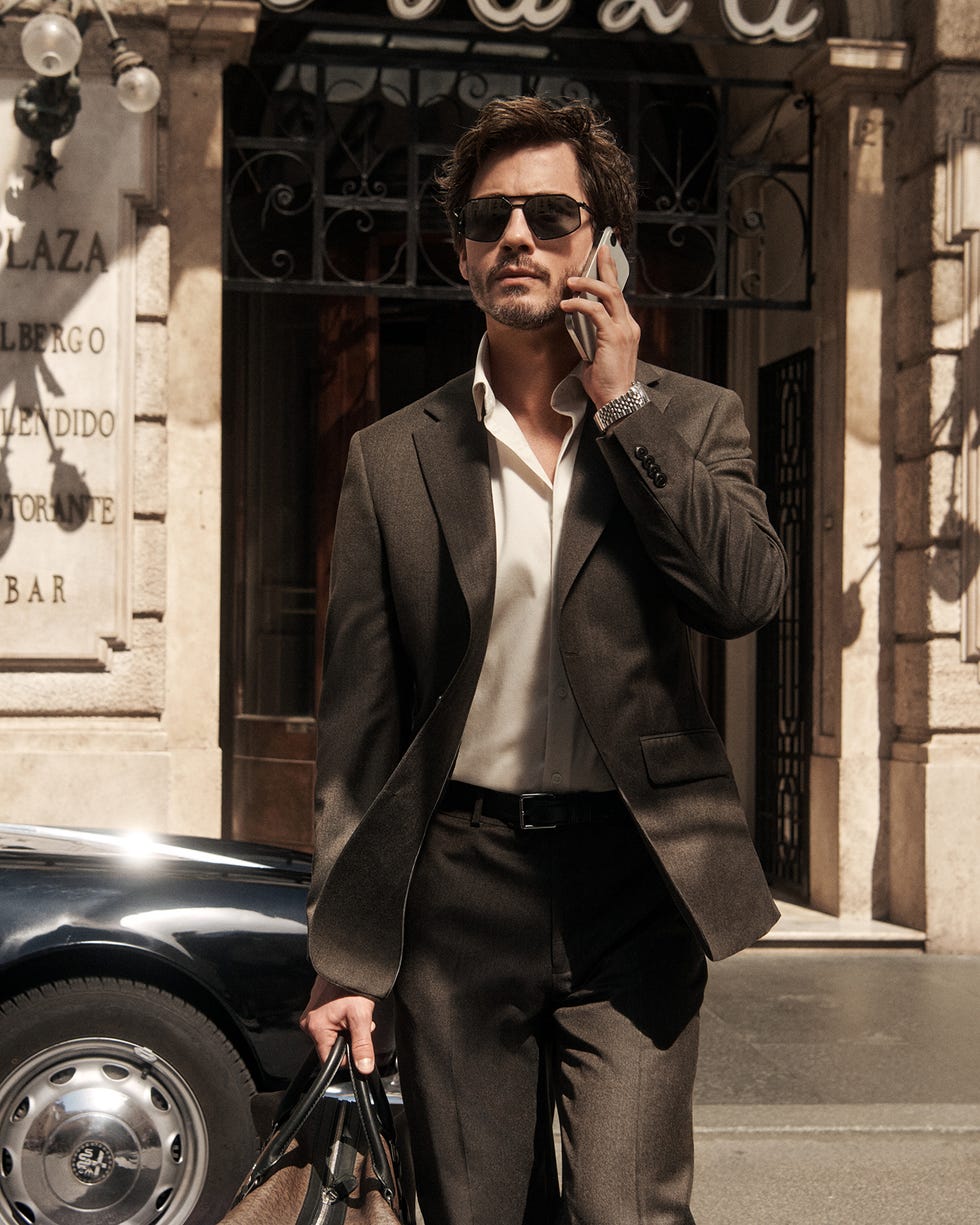 logan lerman michael kors fall 2025 campaign