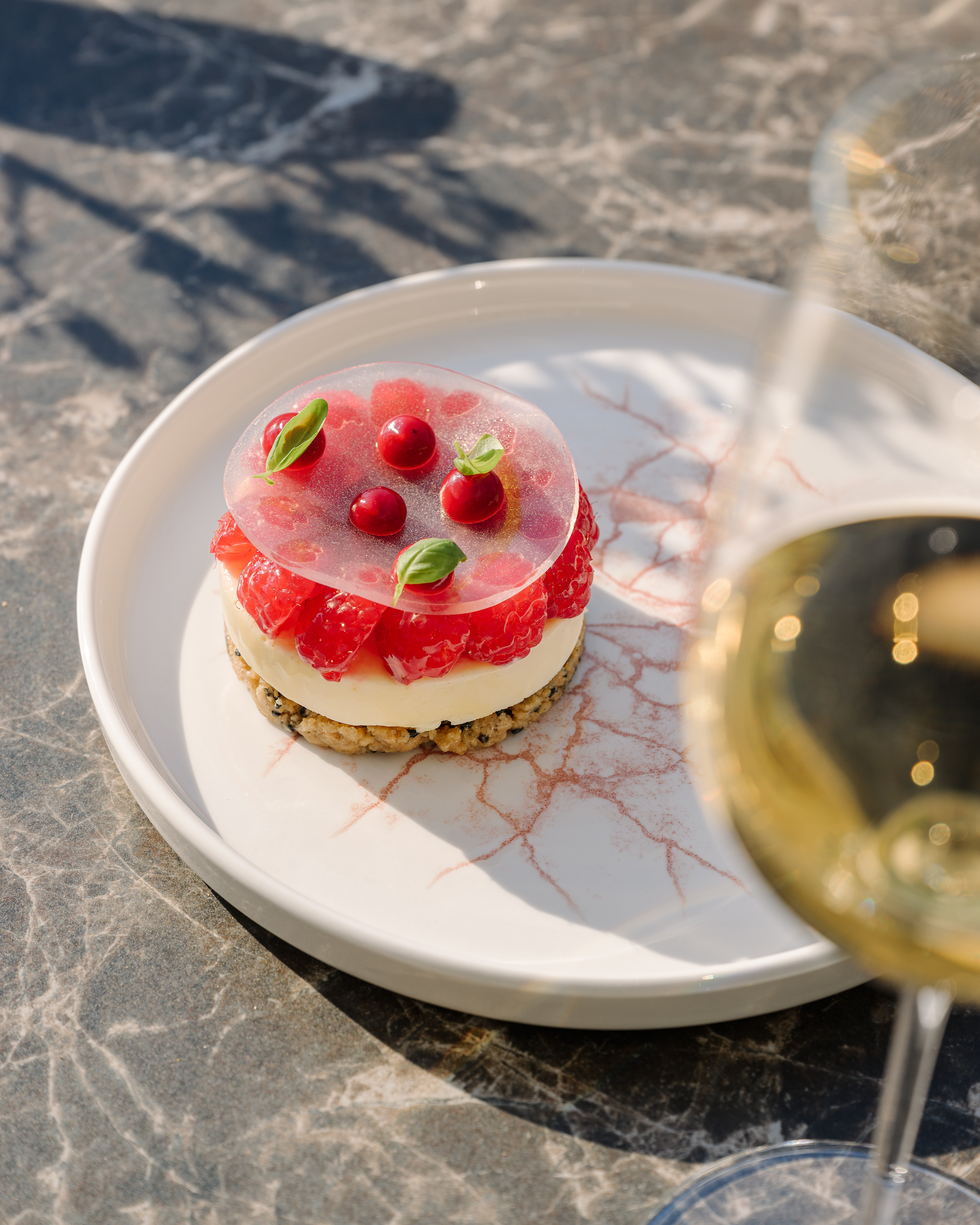 a milk cremino from laria restaurant on lake como italy