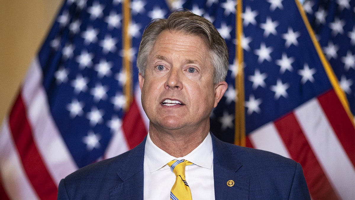 Sen. Roger Marshall speaks to media