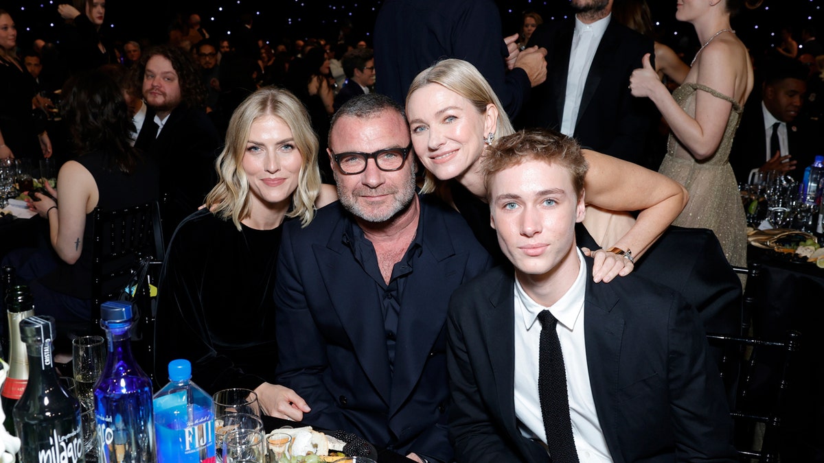 Naomi Watts with her ex-husband Liev Schreiber and their son