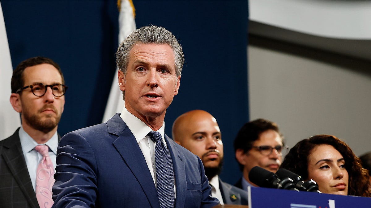 Newsom attacks thoughts and prayers on social media.
