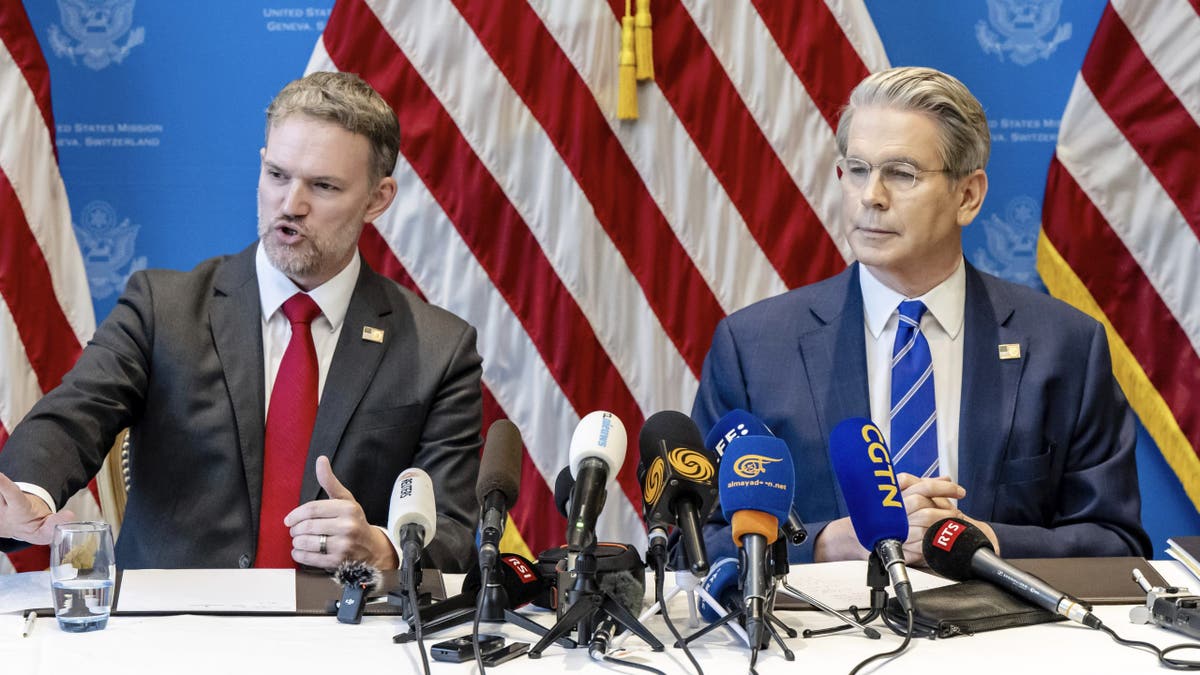 Trade Representative Jamieson Greer, left, and U.S. Secretary of the Treasury Scott Bessent