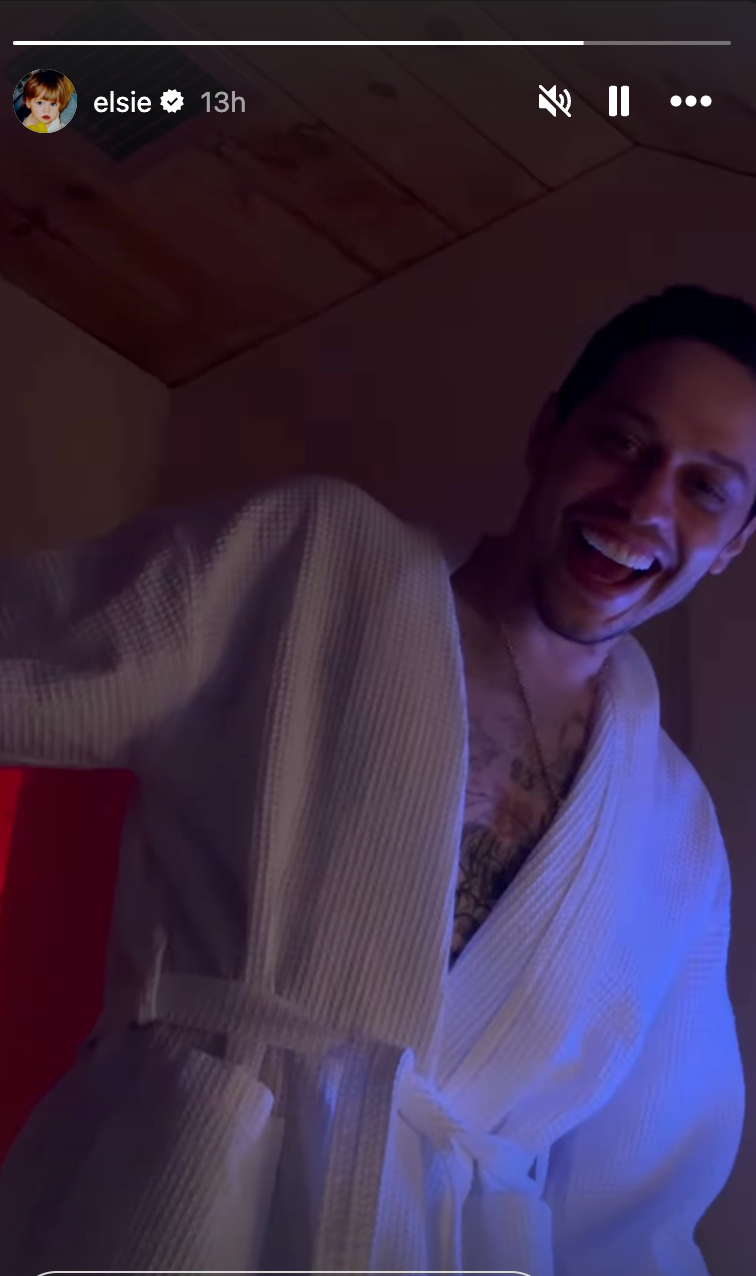 elsie hewitt shows pete davidson on her instagram story on march 20.