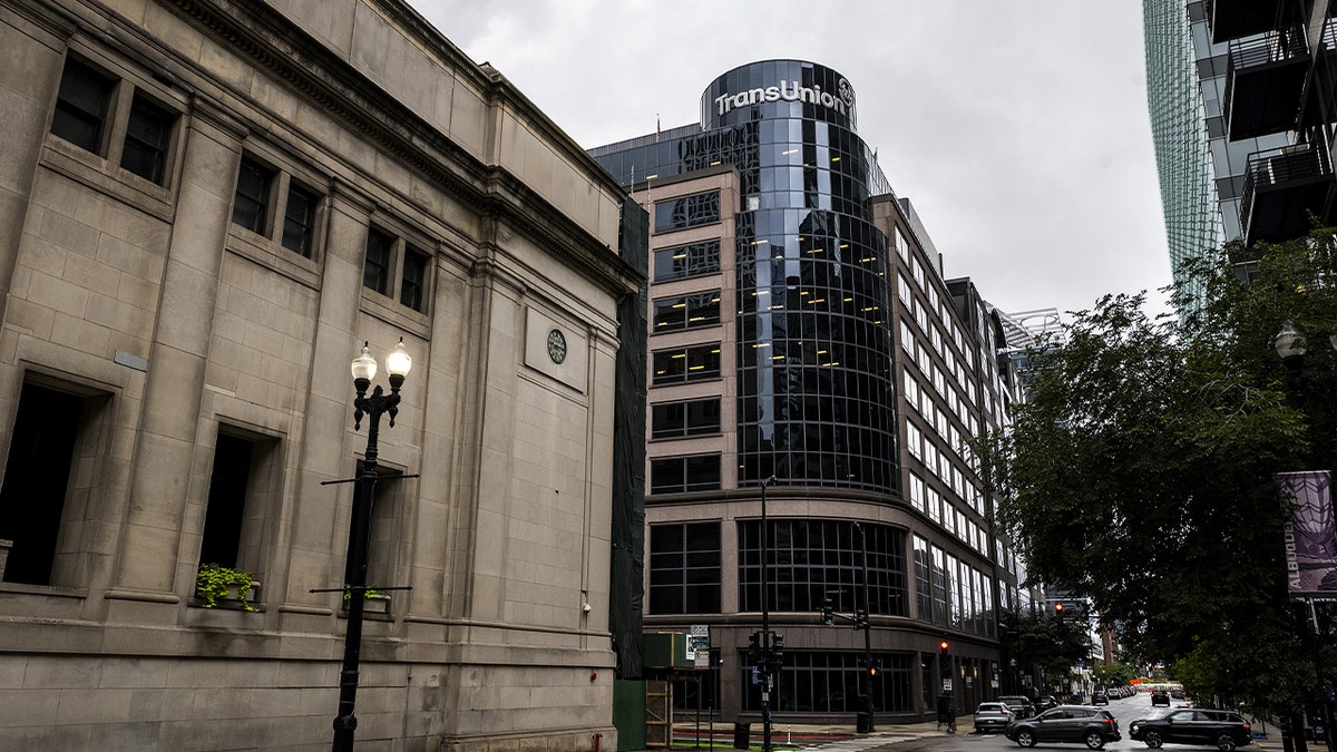 transunion headquarters building seen during cloudy day