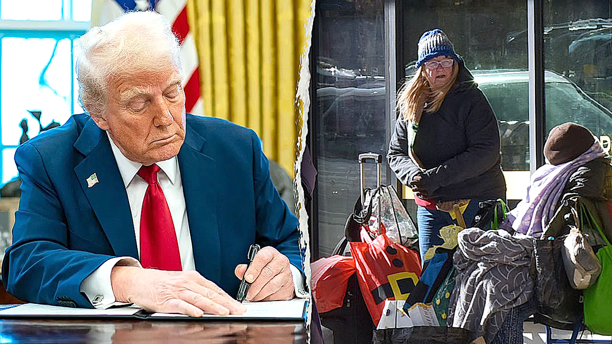 Donald Trump homeless encampment