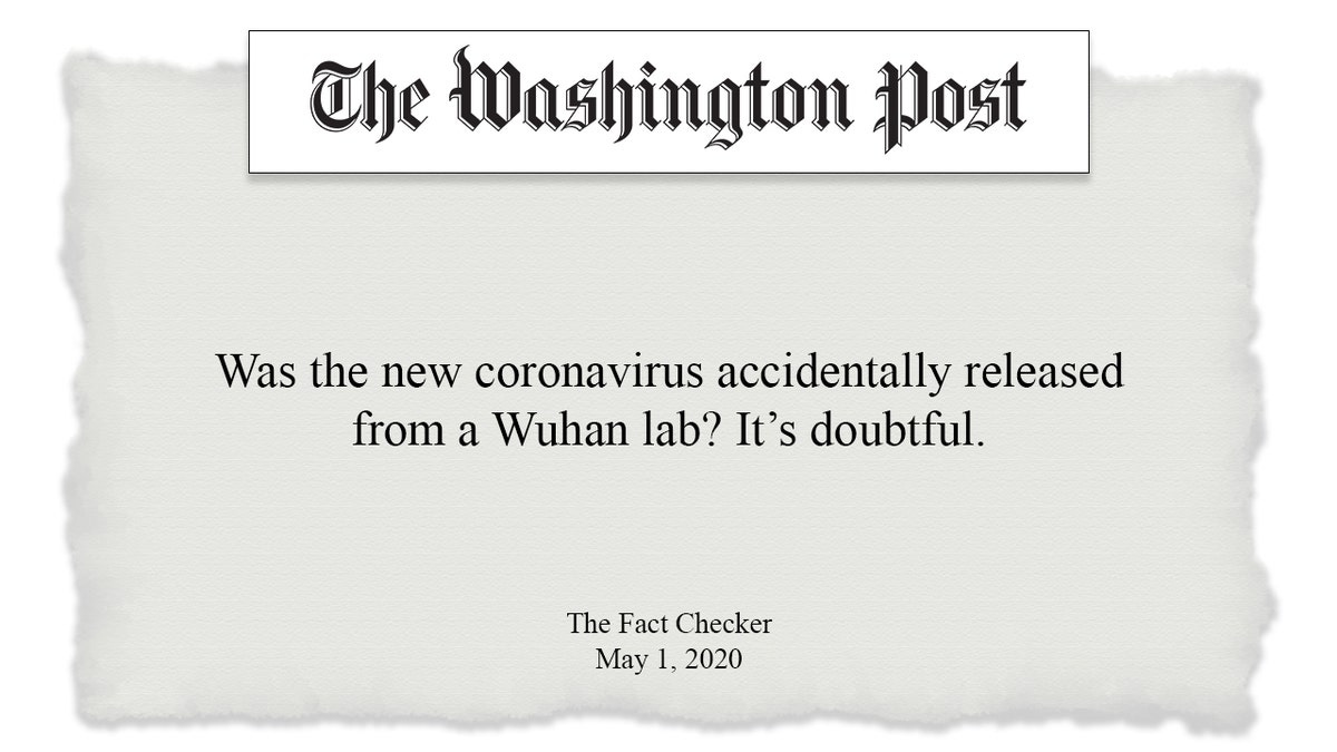 Washington Post lab-leak theory headline