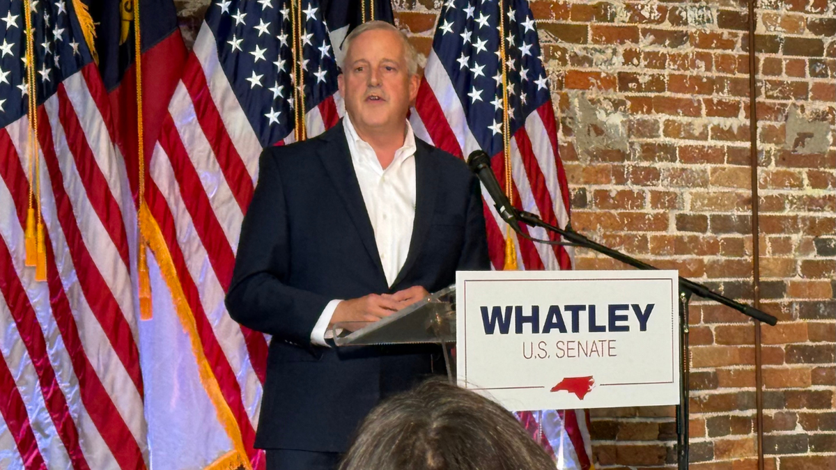 RNC Chair Michael Whatley announces his run for Senator for North Carolina on July 31st, 2025 in Gastonia, N.C. 
