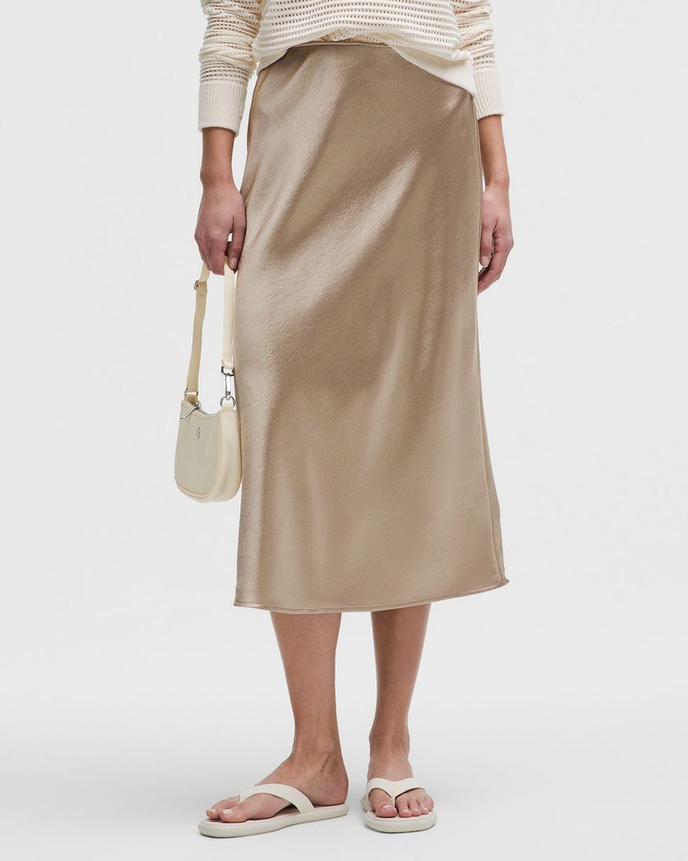 Satin Midi Skirt