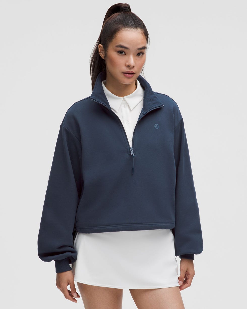 Cotton Terry Tennis Half Zip