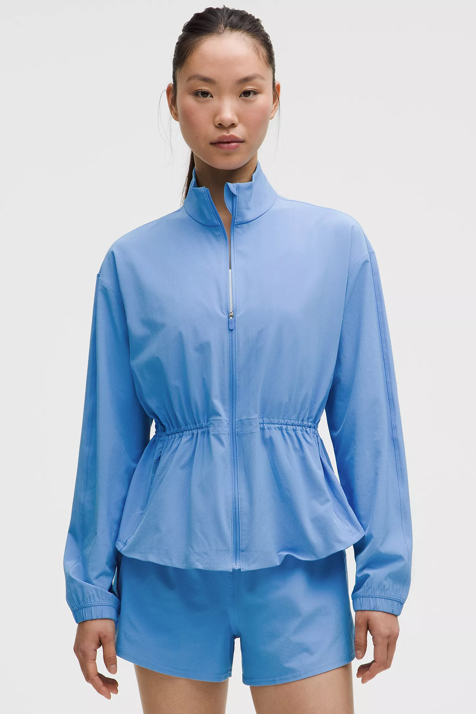 Cinch-Waist Running Jacket