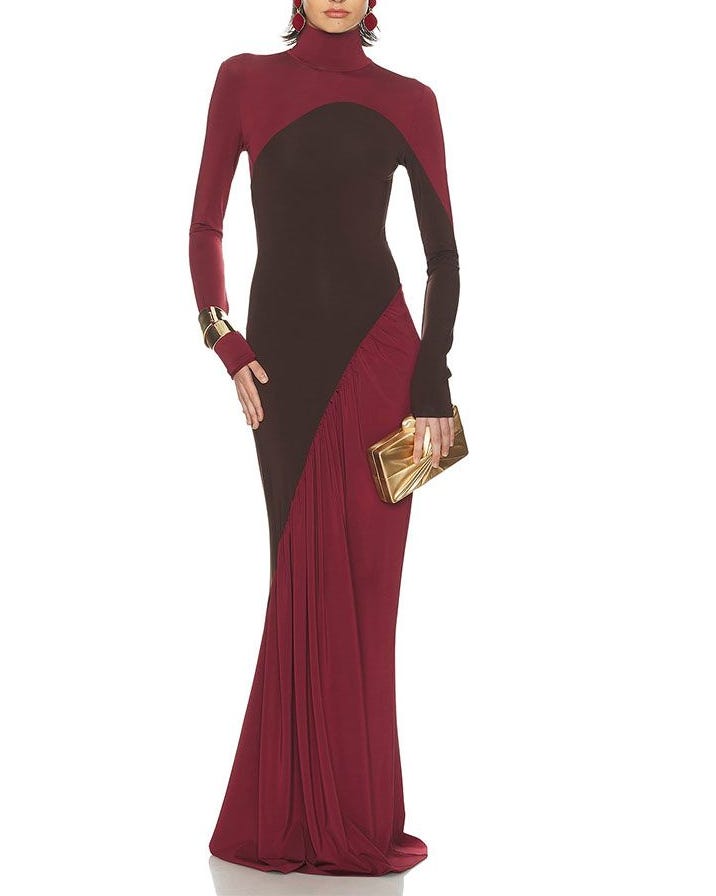 The Abstraction Color Blocked Jersey Dress