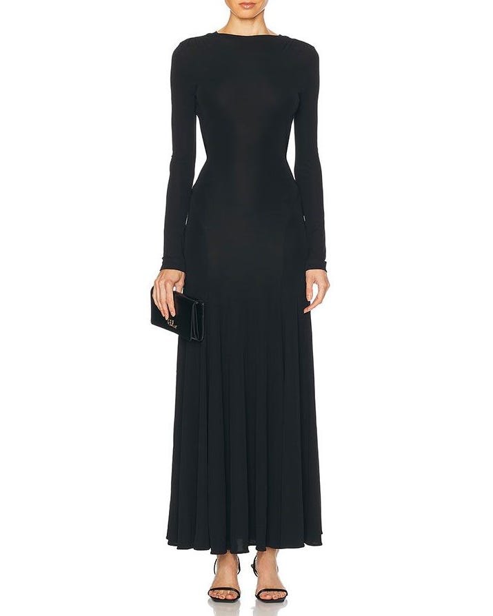 Bezel Quartz Maico Long Sleeve Dress