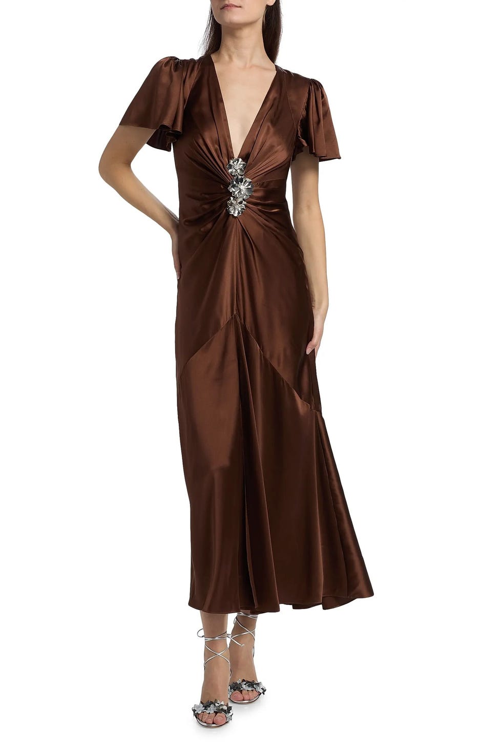 Kordyn Bias-Cut Midi-Dress