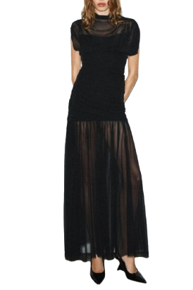 Combined Drape Minidress