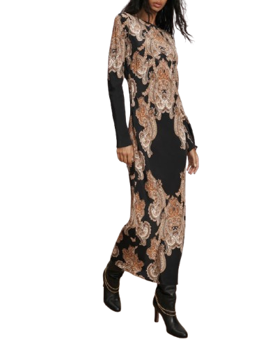 Lupita Paisley Maxi Dress