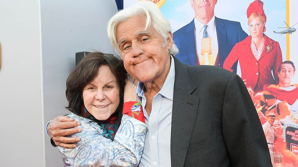 Jay Leno and wife Mavis at a premiere in 2024. 