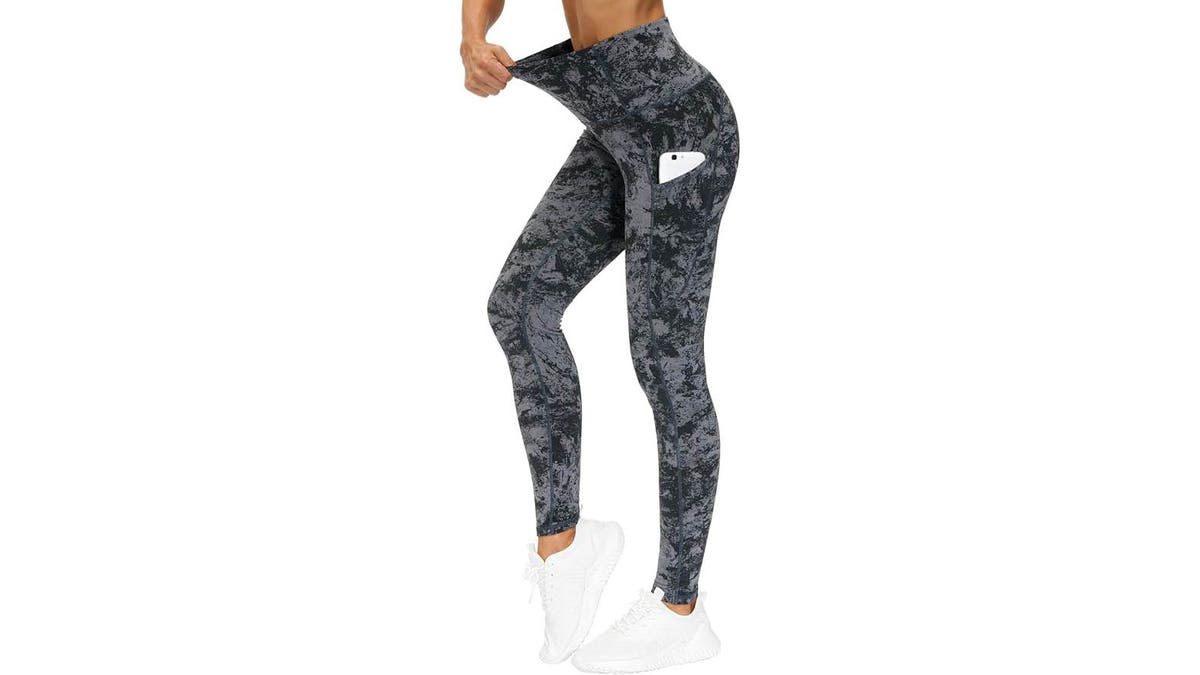 Leggings are comfortable to run in, providing extra flexibility. 