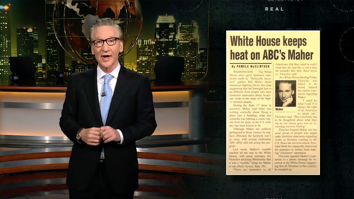 Bill Maher addresses Kimmel in monologue