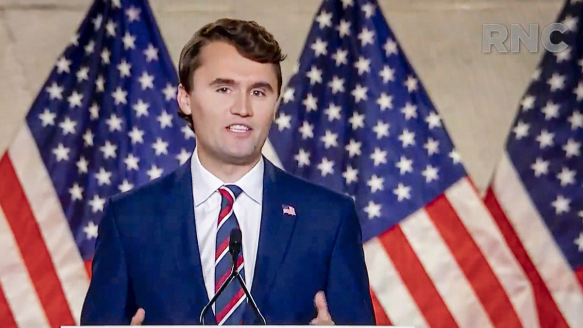 Charlie Kirk speaks at the Republican National Convention