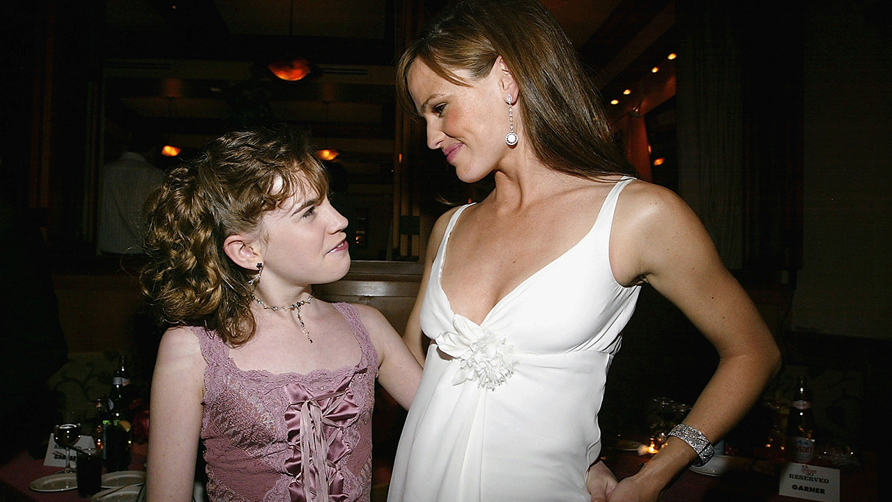 Jennifer Garner and Christa B. Allen at the 13 Going on 30 premiere