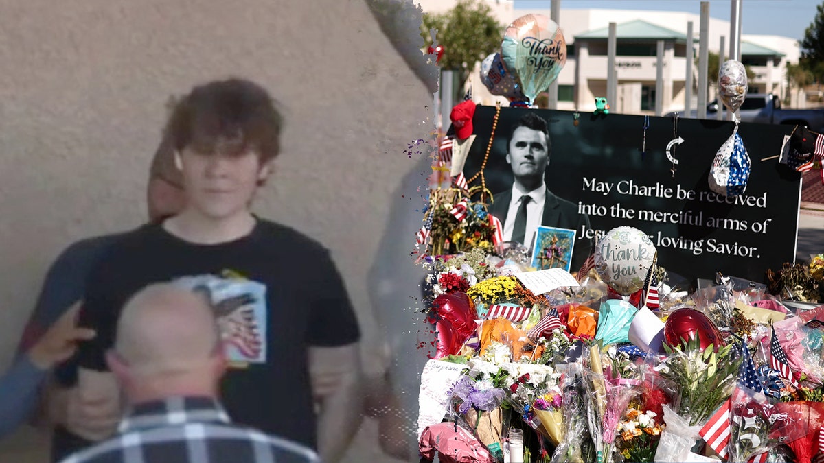 Man being arrested for allegedly vandalizing Charlie Kirk memorial