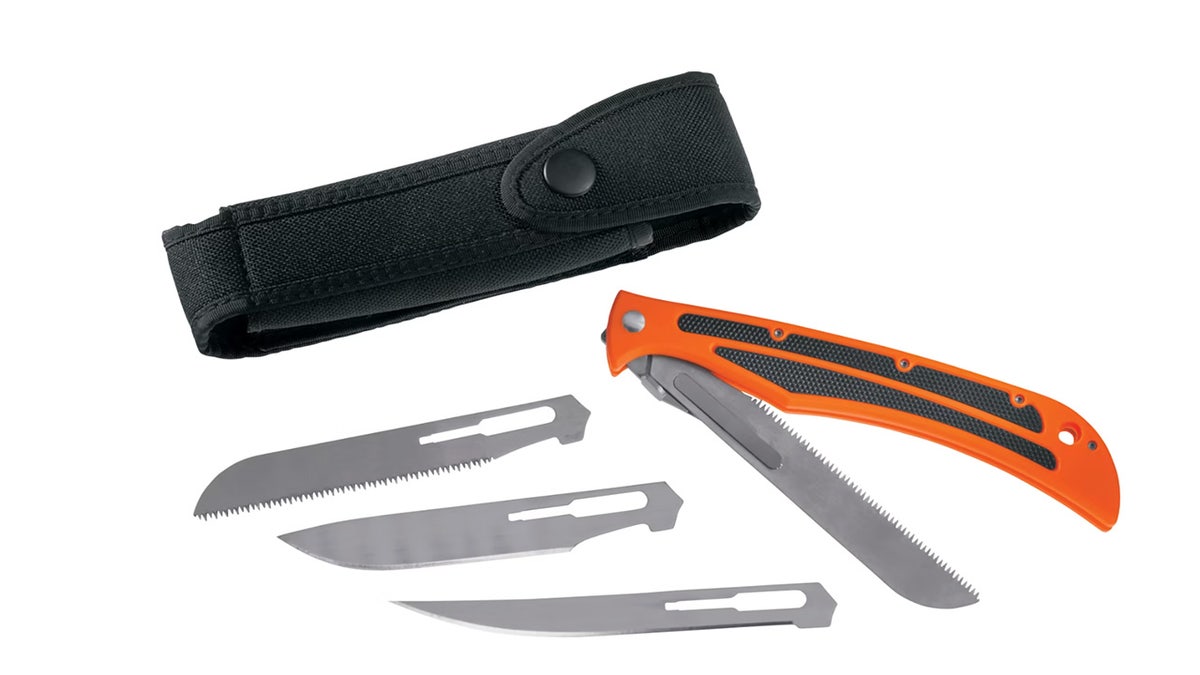 Switch out the four different blades easily and fillet, skin or debone your game.
