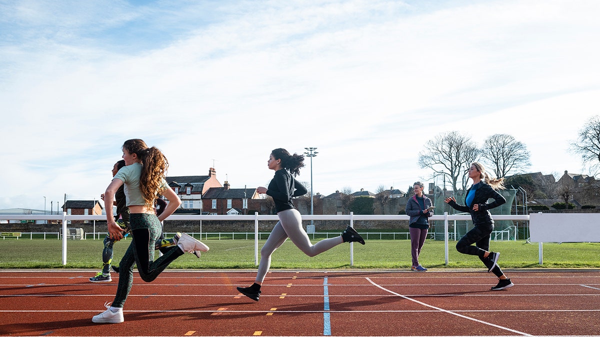 high school track runners