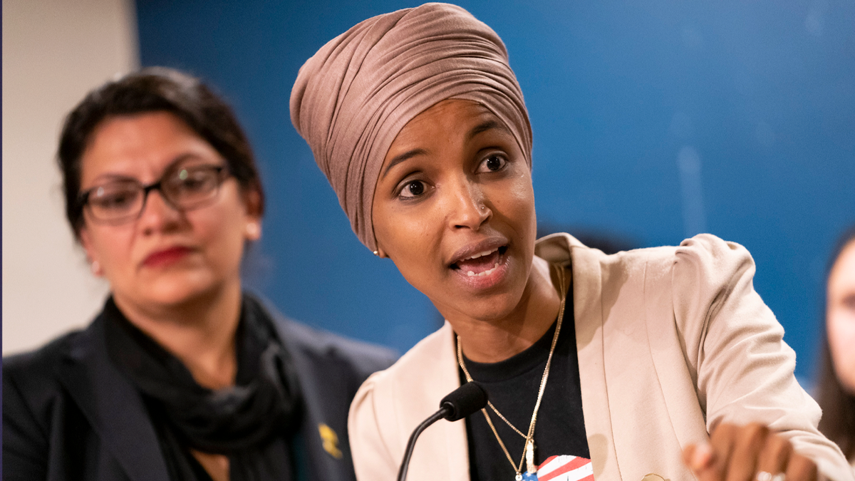 Rep. Ilhan Omar apeaks