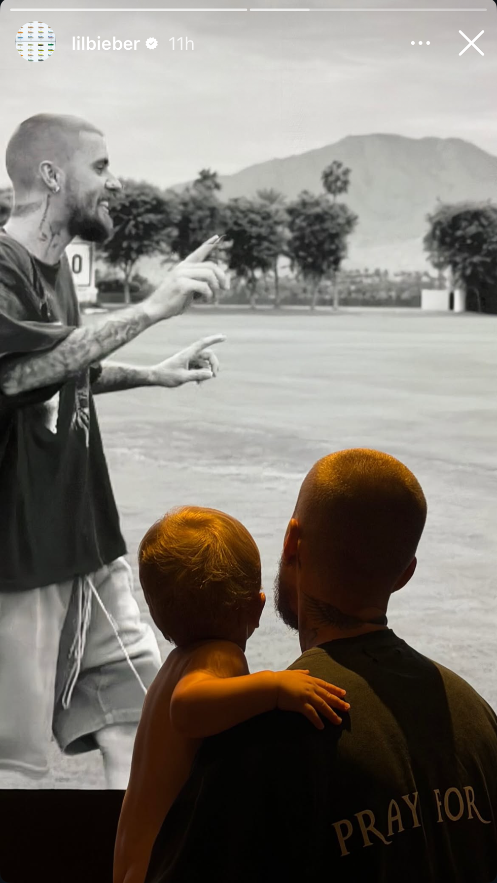 justin bieber with baby jack