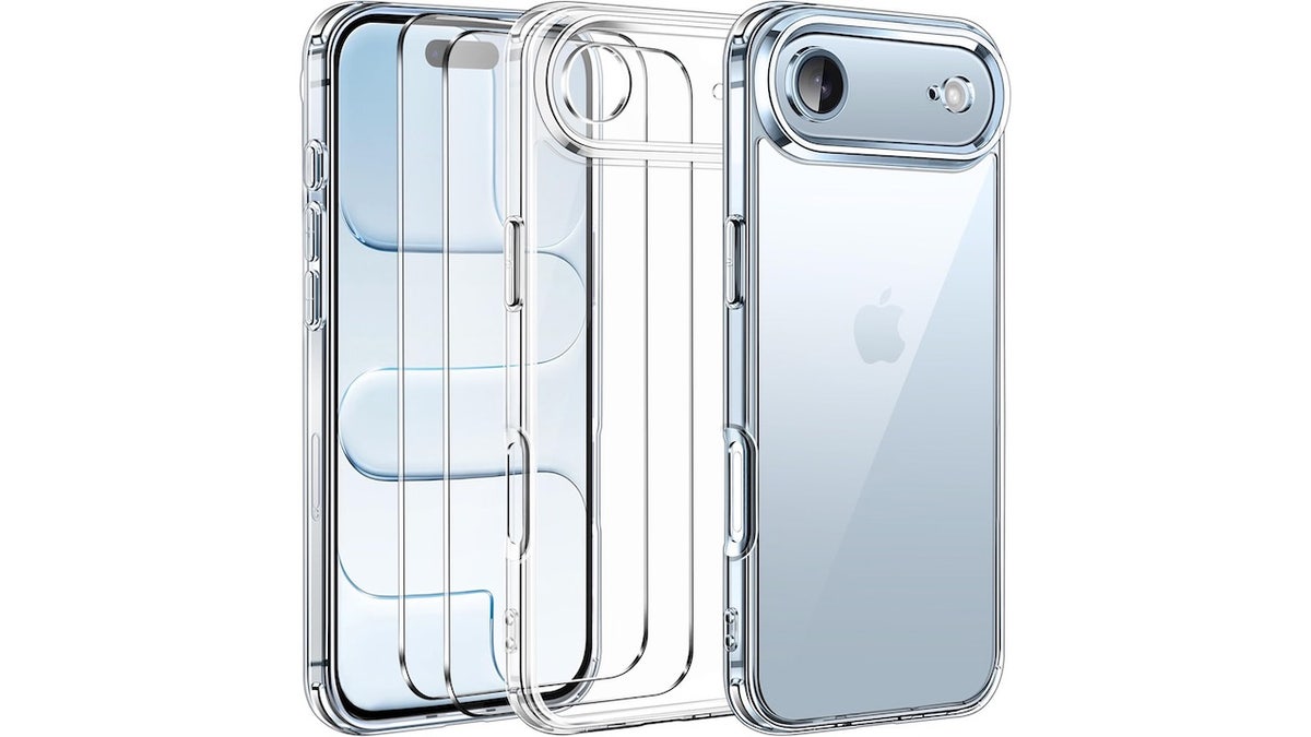 Keep your new phone protected in a clear case.