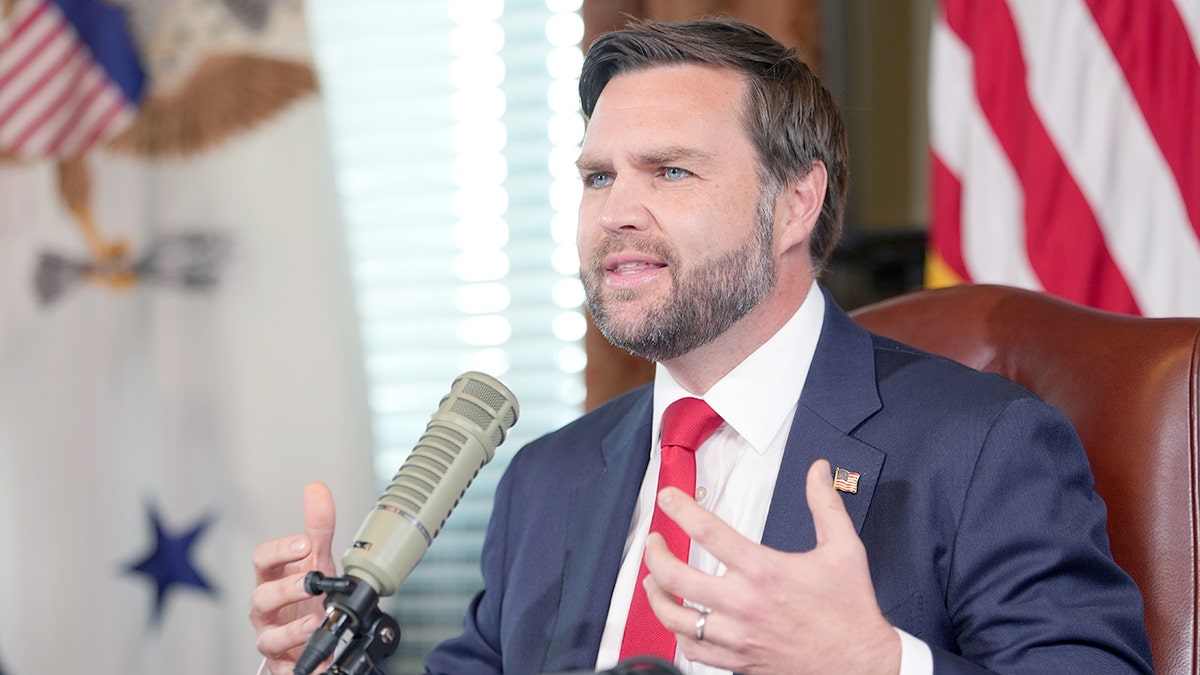 JD Vance speaking on "The Charlie Kirk Show" Monday