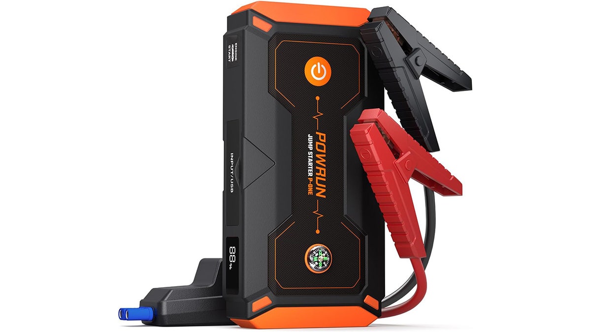 This jump starter can kick start your vehicle in seconds.